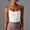 #1White, variant on Womens Tops Spaghetti Strap Crop Cami Top Built in Bra Padded Yoga Workout Tank Top