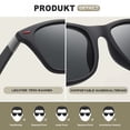 thumbnail image 4 of Gafas de sol polarizadas cuadradas para ciclismo con protección UV400, 4 of 4