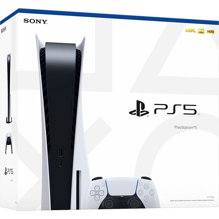 P-S-5 Play-station 5 Disc Version Gaming Console-x86 64AMD Ryzen Zen 8  Cores CPU, AMD Radeon RDNA,16GB GDDR6 Memory,825GB SSD,4K Blu-ray player,Wifi  6,Bluetooth 5.1,Ethernet,USB cable 