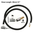 thumbnail image 4 of Unique Bargains 80cm 31' Tire Valve Stem Extension Inflator Extender Hose Universal Fit for Car Motorcycle Bicycle, 4 of 7