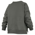thumbnail image 3 of Women's Pressbox Charcoal Alabama Crimson Tide Pocketed Raglan Pullover Sweatshirt, 3 of 3