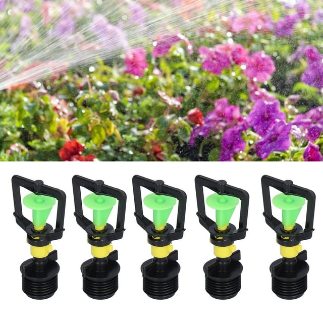 Buse de Pulvérisation, Goutte à Goutte Irrigation Kit Sprinkler Tête de Refroidissement de Brouillard Rotatif pour l'Irrigation pour le Refroidissement