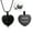 Black, variant on Openable Wing Heart Urn Pendant Cremation Jewelry for Ashes Keepsake Memory Necklace Photo Holder Memorial Jewelry