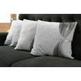 thumbnail image 2 of Ambesonne Grey Throw Pillow Cover 4 Pack, Wavy Stripes and Flowers, 18", Grey Pale Grey White, 2 of 6