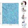 thumbnail image 4 of Blue White Tie Dye Textured Pattern Blanket,Comfortable Soft Flannel Throw Blanket,All Season,Warm Lightweight Blankets for Sofa Bed Couch Living Room Chair,30"x40", 4 of 4
