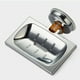 thumbnail image 3 of Jabonera Ducha Soporte de pared Rectángulo Soap Holder Dish Bandeja de esponja Jabón Rack Basket Accesorios de baño, 3 of 7