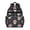Skull and Bow, variant on Moth and Skeleton Gothic Pattern Backpack for School, Cute School Bag with Adjustable Shoulder Straps and Padded Back, 15.25"x11.5"x5.25"