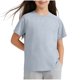 thumbnail image 1 of Camisetas de Manga Corta para Niñas - Camisetas para Niña Tops de Verano Atléticos Casuales Camisetas de Manga Corta de Running Camisetas Deportivas Azul 5 Años, 1 of 7