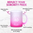 thumbnail image 2 of Sorority Shop Alpha Phi Mug, Ombre Glass Mug with Screen Printed Sorority Name and Logo for Coffee or Any Drink, 2 of 7