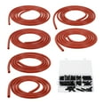 thumbnail image 1 of Manguera de vacío de silicona Unique Bargains línea de vacío automotriz 5Ft 3/4/5/6/8/10mm ID 2mm grosor alta temperatura roja 1 set 130PSI presión máxima, 1 of 7