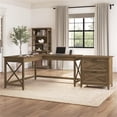 thumbnail image 2 of Key West L Desk with Lateral File Cabinet in Reclaimed Pine - Engineered Wood, 2 of 9