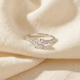 thumbnail image 3 of Pompeii 1 1/2 Ct Lab Grown Diamond Ring With Accents 14k White Gold (GH,VS2-SI1), 3 of 3