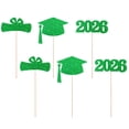 thumbnail image 3 of Noothes Graduation Centerpieces for Tables 6PCS Glitter Cap Sticks Vase Fillers Confetti Class Of 2026 Grad Party Decorations College, 3 of 6