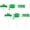 Green, variant on 2026 Graduation Decorations Class, 6 Pcs 2026 Graduation Centerpieces for Table Glitter Grad Cap Tags Confetti Party Decor by Kitecy