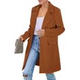 thumbnail image 1 of Blazer PRETTYGARDEN Otoño 2025 Manga Larga Marrón Talle S, 1 of 8