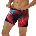 thumbnail image 3 of Salouo Closeup Red Flamingo Portrait Pattern Men's Boxer Briefs, Soft & Breathable Underwear Elastic Waistband Briefs for Men,1-Pack, 3 of 7