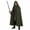 Green, variant on COOLIK Medieval Hooded Cloak Halloween Renaissance Cape with Hood Wizard Costume Sorcerer Cosplay Renaissance Hooded Cloak Cotton Cloak Halloween Medieval Costume Cape, Green