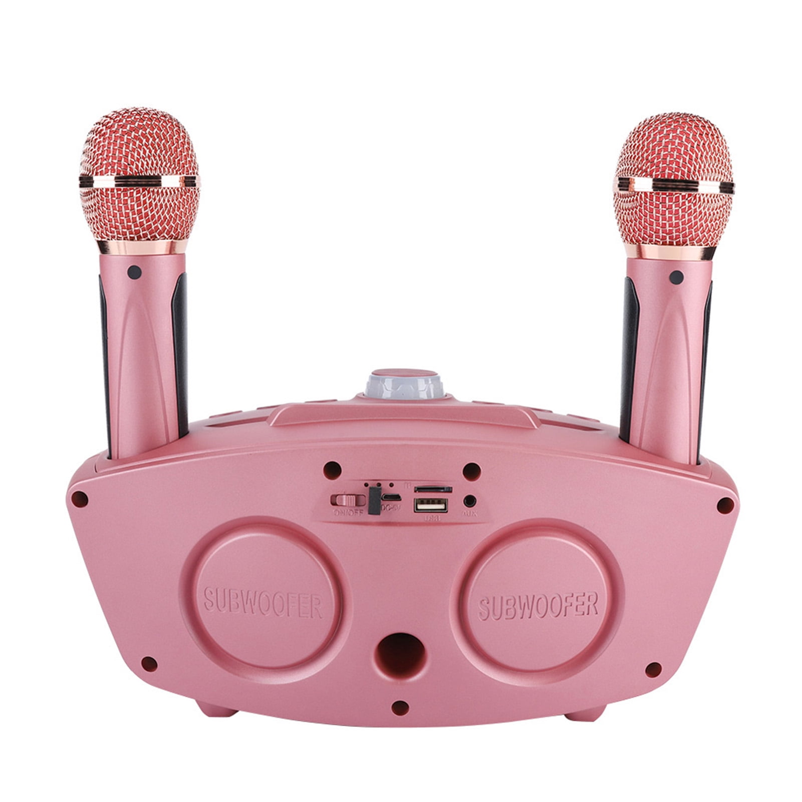 Karaoke Machine Karaoke Set Rose Gold With 2 Microphones, Support /TF