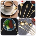 thumbnail image 2 of HOOWIFFY Tableware Set Golden 12Pcs 8.7x0.6x0.2in Stainless Steel, 2 of 8