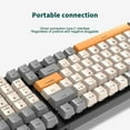 thumbnail image 1 of Baohd Wired Mechanical Keyboard 100 Keys Backlight Office Business Work Laptop Key Board Replacement Upgrade Maintenance Red Switch, 1 of 5