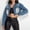 Dark Blue coat for women, variant on Usmixi Winter Denim Jacket for Women Fringe Coat for Women Fashion Button Down Lapel Cropped Jean Jackets Vintage Distressed Solid Jean Coat Outwear with Pocket Denim Jacket Under $5