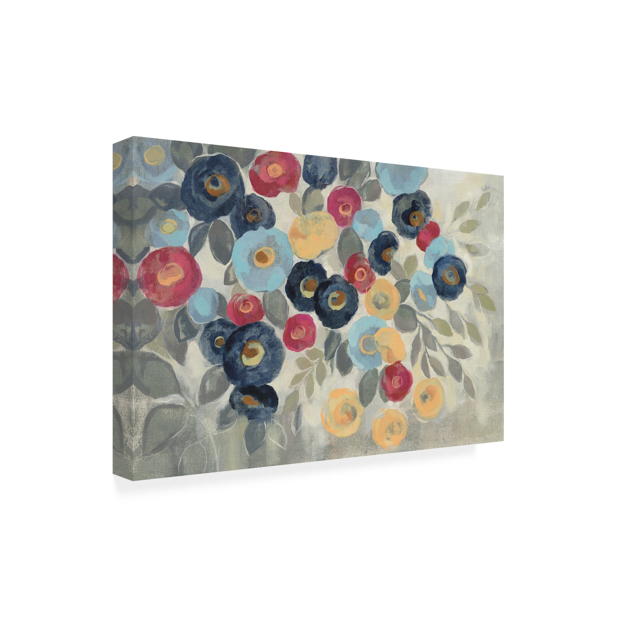 Trademark Fine Art 'Winter Flowers I' Canvas Art by Silvia Vassileva