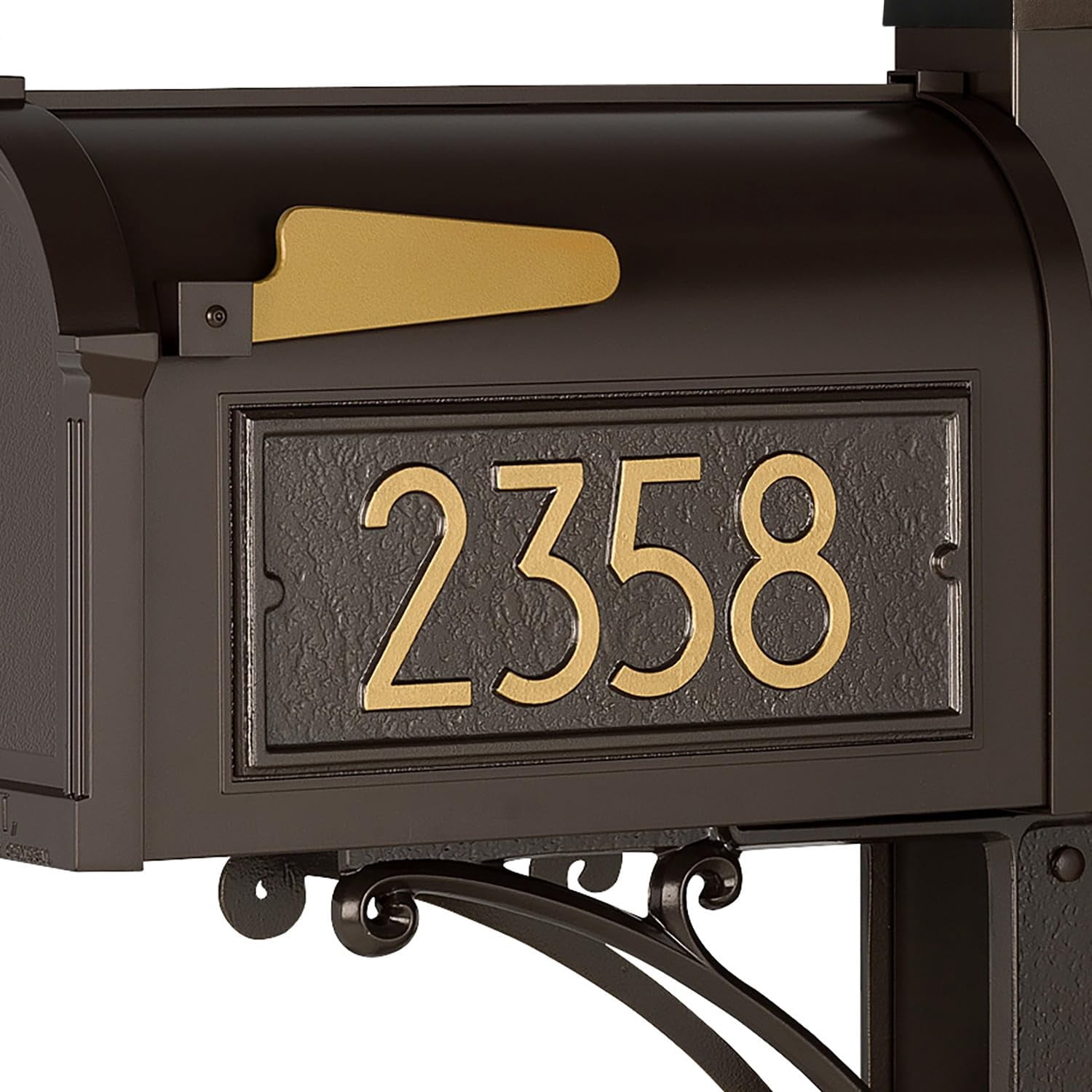 Custom Mailbox Address Plaque, Personalized House Number Sign with Modern Numbers