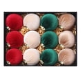thumbnail image 1 of 8 Cm / 12 Unidades Adornos Navideños Para Árboles De Navidad Tejido Suave Perfectos Para Decoraciones Festivas Y Fiestas Navideñas Ideales Para Hogares, Tiendas Y Árboles De Navidad, 1 of 3