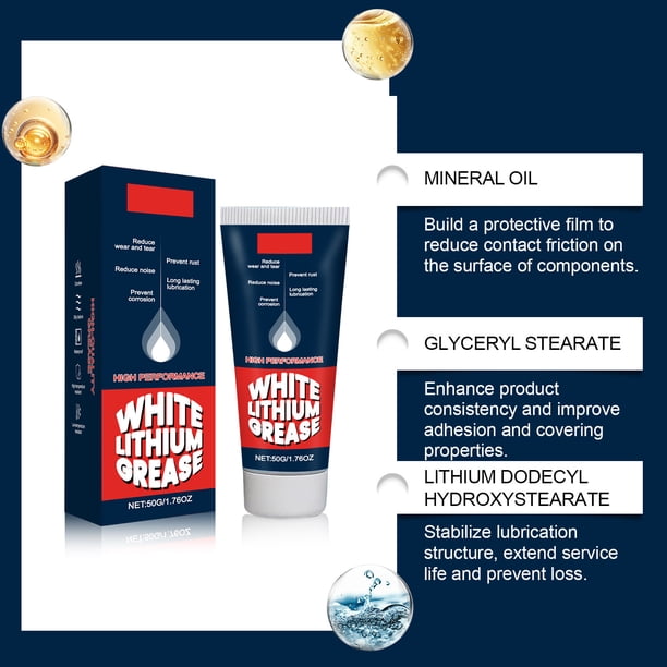 Graisse Haute Température Au Cuivre – 50 G Avec Pinceau, Lubrifiant Pour Freins, Roulements, Bougies – Résiste à La Pression Et à La Chaleur