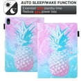 thumbnail image 2 of Dteck Case for Apple iPad 10th Generation 10.9-inch 2022,Magntic Leather Smart Pattern Case Card Pocket Wallet Shockproof Rubber Kickstand Cover,Blue Pink Pineapple, 2 of 6