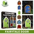 thumbnail image 4 of Liquidation & Promo, Kit de Porte en Bois pour Fenêtre, Poignée de Porte à Trou de Serrure, Design Simple, pour Jardin Maison, Entrée Sécurisée, Style Rustique, Kit Extérieur Maison Hzhnb Juste Sorti / Bois, Vert, 4 of 9