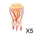 thumbnail image 1 of 5xJellyfish Modelo Creatures Modelo Criatura Aprendizaje Juguete Niños Amarillo, 1 of 8