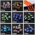 thumbnail image 6 of EOEMY Teardrop Faceted Crystal Glass Loose Crafts Beads Lot 5X3 7X5 12X8 15X10 18X12mm-109# Bluish Purple-12X8mm (30Pcs), 6 of 9