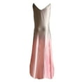 thumbnail image 3 of Fridja Robe Décontractée Sans Manches pour Femmes Col en V Robe Longue à Bretelles Imprimée Dégradée, 3 of 5