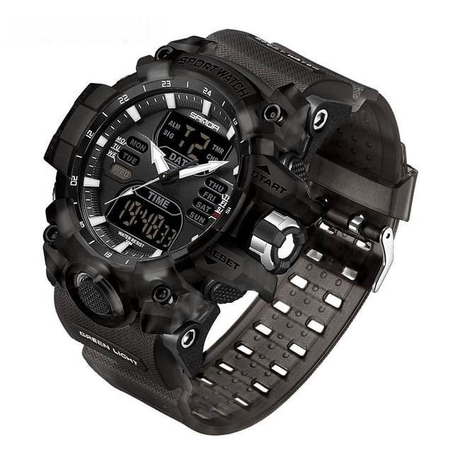 Reloj despertador electrónico con luz verde para adolescentes, multifuncional, de moda coreana, resistente al agua, a prueba de golpes y transparente