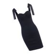 thumbnail image 4 of Mini Vestido De Verano Vestido De Tirantes Con Cordones Plisados ​​Sin Espalda Ropa Sexy, Negro, S Vogacara AP001275-04B, 4 of 7