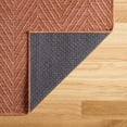 thumbnail image 4 of TOWN & COUNTRY BASICS Pax Herringbone Textured Solid Everwash® Washable Area Rug, Low Pile, Non-Slip Backing, Easy Clean Pet & Family Friendly Rug, Rust, 1'11"x2'11", 4 of 15