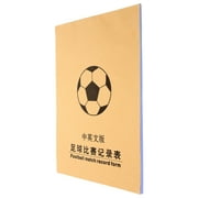 Football Friends Sports Score Chart Book Record Basketball Game Simple Paper