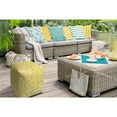 thumbnail image 5 of 17" Yellow Cube Paisley Indoor Outdoor Pouf Cover, 5 of 6