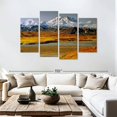 thumbnail image 3 of Elephant Stock Golden Denali Fall Wall Art - Horizontal Multi Panel Canvas - Living Room Wall Decor - Nature Multi Panel - Gray And Brown Decor - 84" x 54", 3 of 8