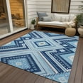thumbnail image 6 of Addison Rugs Chantille Indoor/Outdoor Transitional Geometric, Abstract Navy Washable Rectangle Rug, 9' x 12', 6 of 6