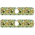 thumbnail image 2 of Summer Fruit Avocado Sink Splash Guard for Faucet 2 Packs Faucet Absorbent Mats, Exotic Color Leaves Faucet Handle Drip Catcher Quickly Drying Mat for Kitchen Counter Bathroom, 14.9"x5.5", 2 of 7