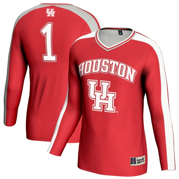 Youth GameDay Greats Red Houston Cougars #1 Lightweight Volleyball Fashion Jersey