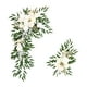 thumbnail image 1 of 2 piezas de flores artificiales para arco de boda, guirnalda rústica con vegetación Blanco, 1 of 9