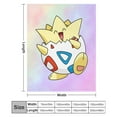 thumbnail image 6 of Pokemon Togepi Throw Blanket Cute Flannel for Boys Girls Men Women, 6 of 7