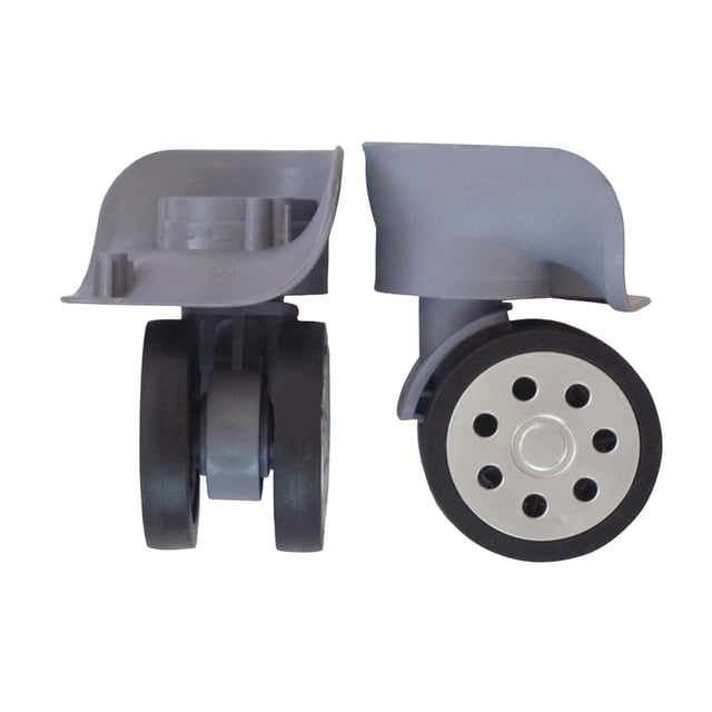 funtasica 1 Paire de Roues de Remplacement pour Bagages Roues de Valise Durables Support de Charge Pivotant Gris
