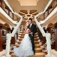 thumbnail image 3 of White Artificial Flowers for Home Party Wedding,Artificial Silk Flowers Row, 3 of 14