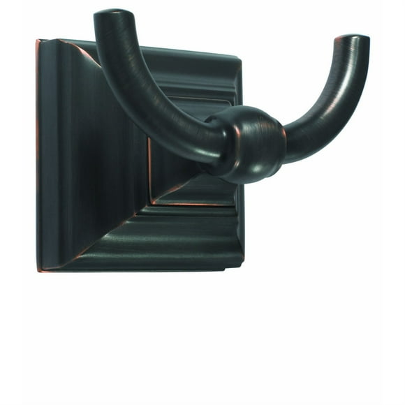 Markham Double Prong Robe Hook in Oil-Rubbed Bronze