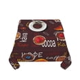 thumbnail image 5 of Wukai A Cup Of Black Coffee On A Saucer Waterproof Tablecloth for Kitchen Dining, Fits Square Tables for 2-4 Seats -54"x54", 5 of 7