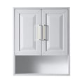 thumbnail image 3 of Daria Over-the-Toilet Bathroom Wall-Mounted Storage Cabinet in White with Brushed Gold Trim, 3 of 4